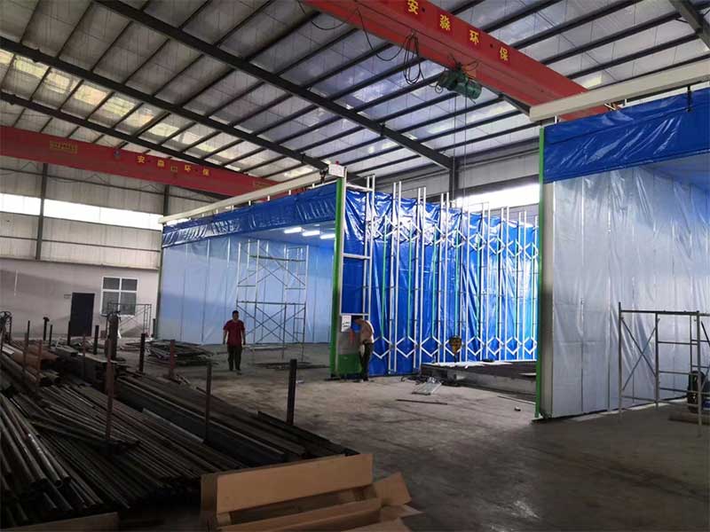 噴漆移動(dòng)伸縮房可配置那些廢氣處理設(shè)備?